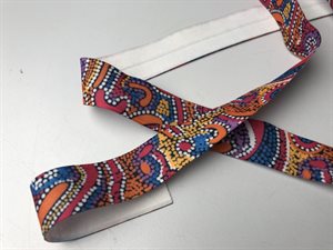 Folde elastik - multi mønster, 19/20 mm og 5 meter